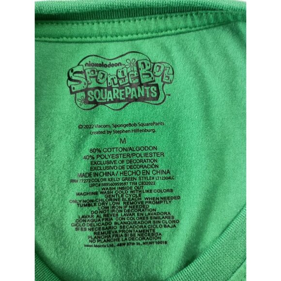 Nickelodeon SpongeBob SquarePants St. Patrick's Day Women's Sz. M Shirt - Picture 6 of 6